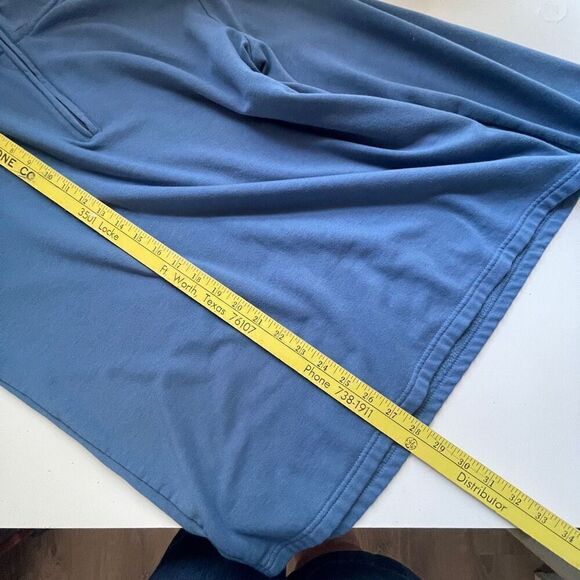 Weatherproof Vintage Quarter Zip Mock Neck Fleece Lined Sweater Blue Large - Picture 7 of 8